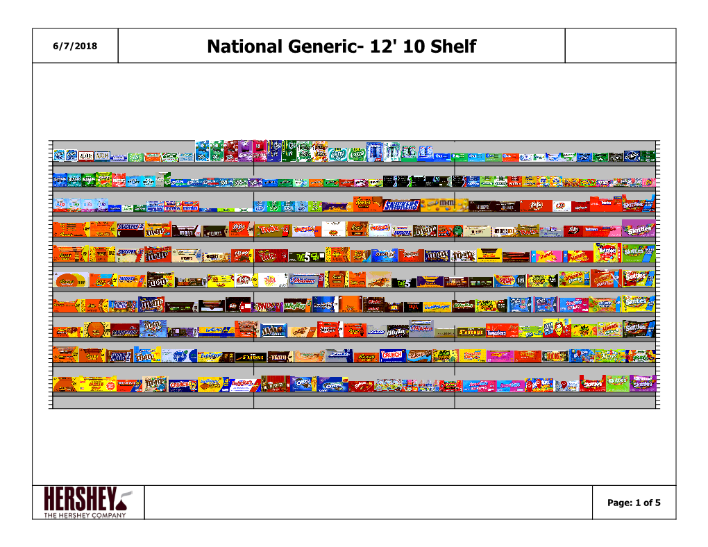 National Generic- 12' 10 Shelf