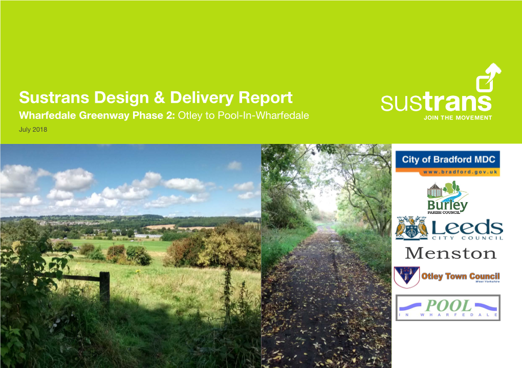 Sustrans Design & Delivery Report