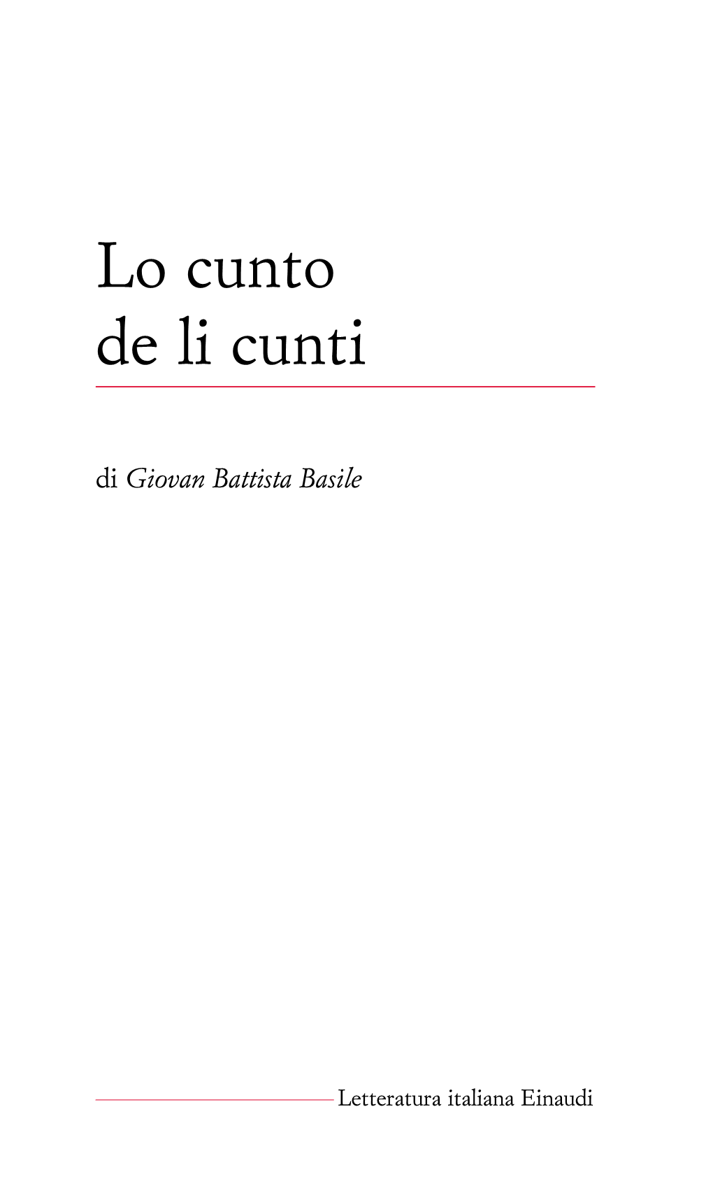 Lo Cunto De Li Cunti