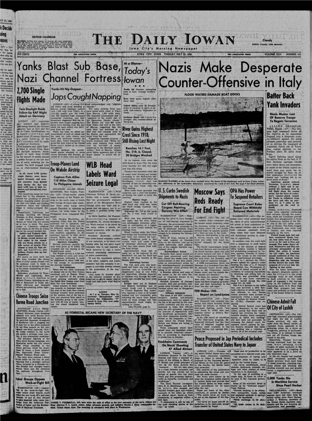 Daily Iowan (Iowa City, Iowa), 1944-05-23