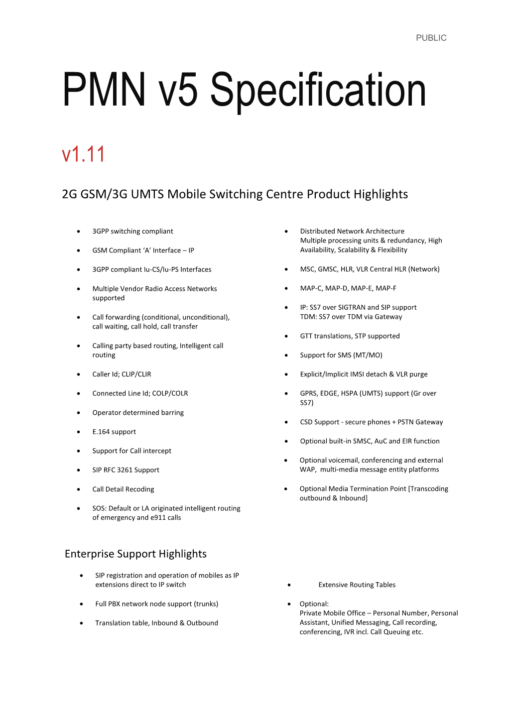 PMX Specification Document