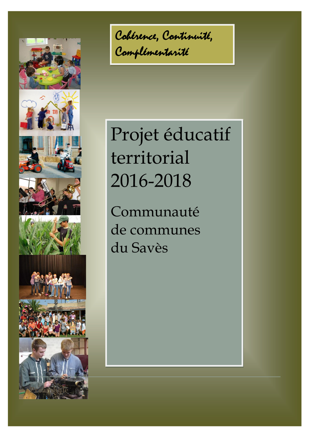 Projet Éducatif Territorial 2016-2018