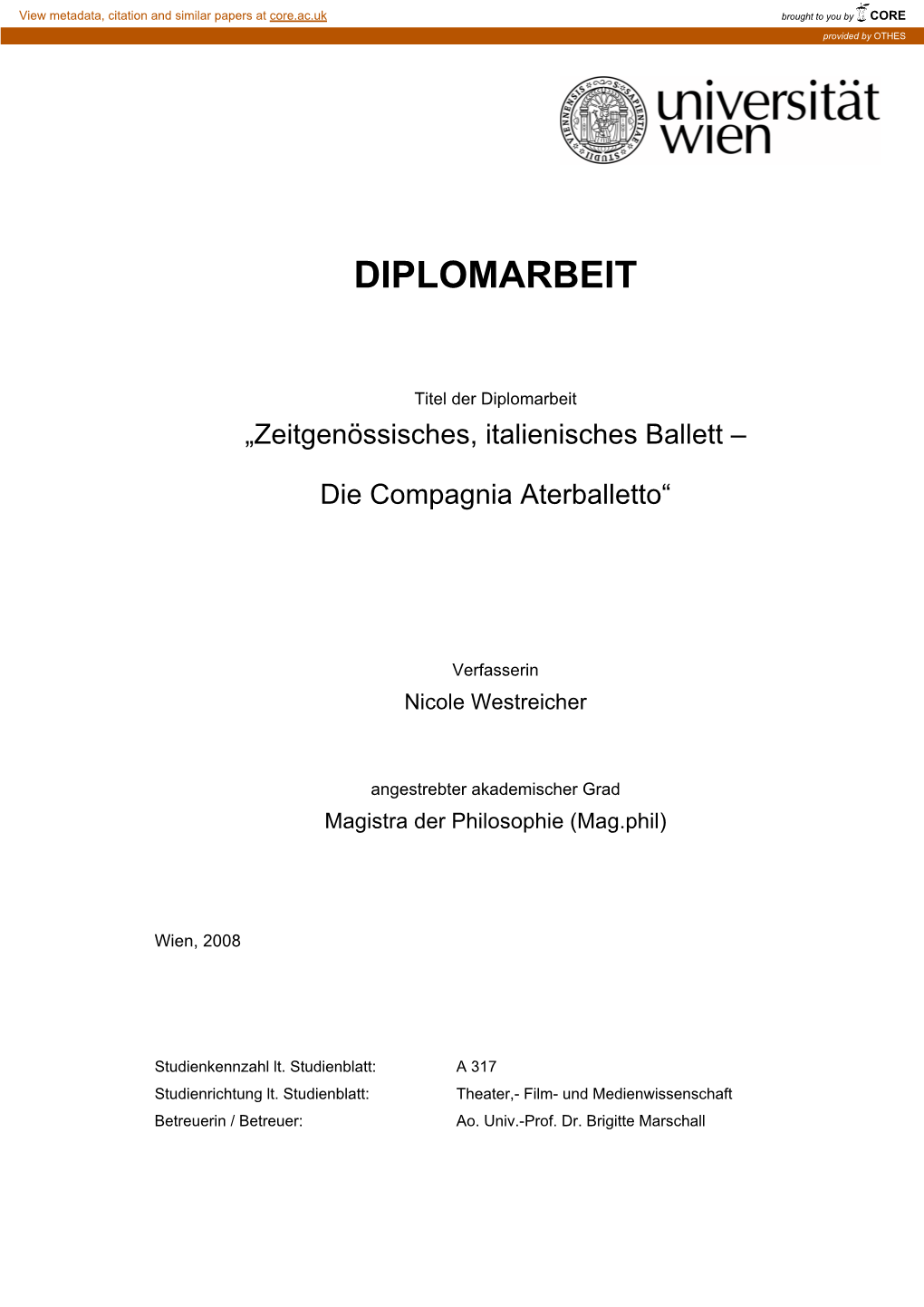 Diplomarbeit