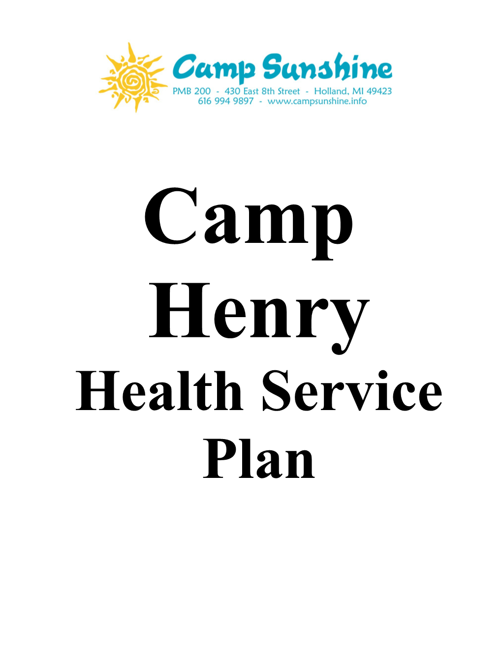 Health Service Plan