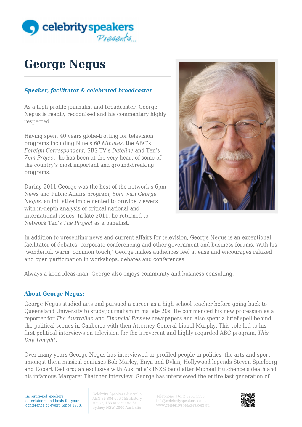 George Negus