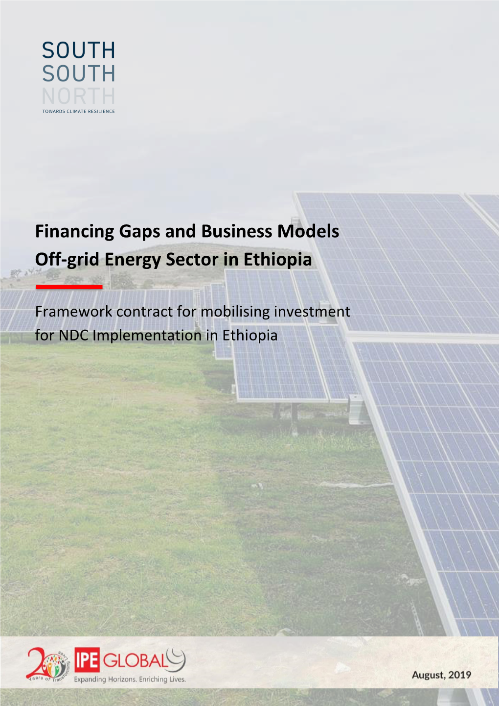 Financing Gaps and Business Models Off-Grid Energy Sector in Ethiopia