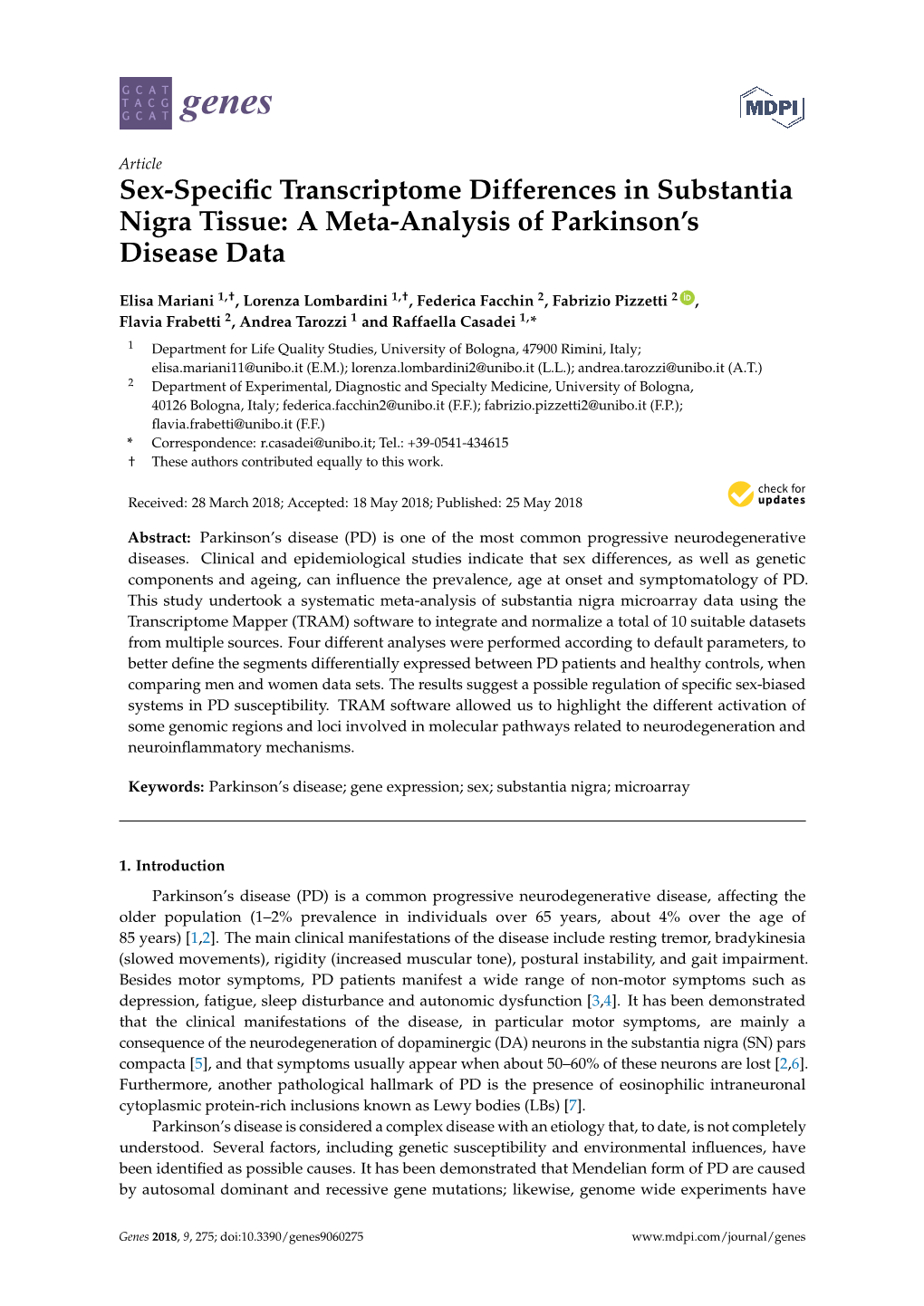 A Meta-Analysis of Parkinson's Disease Data