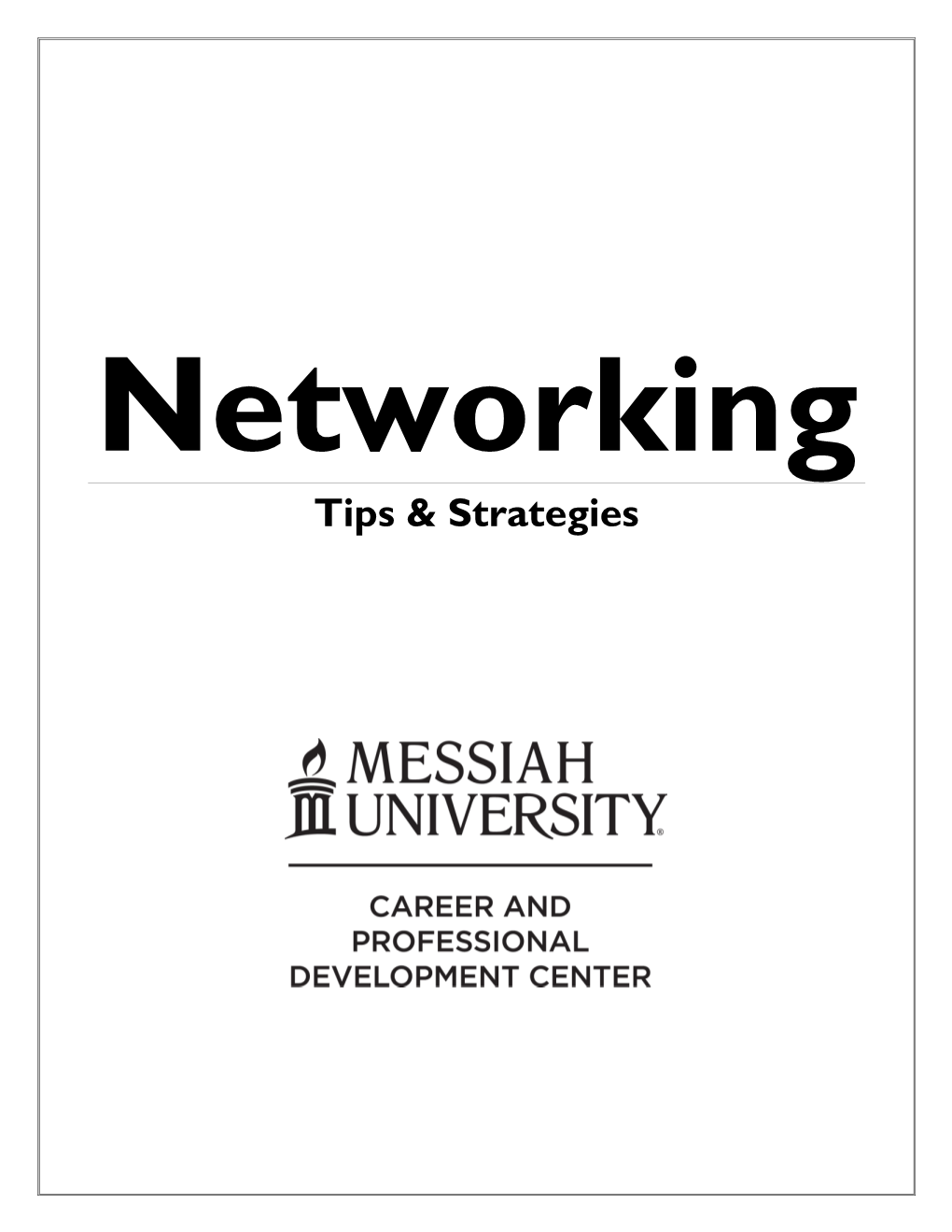 Networking Tips & Strategies