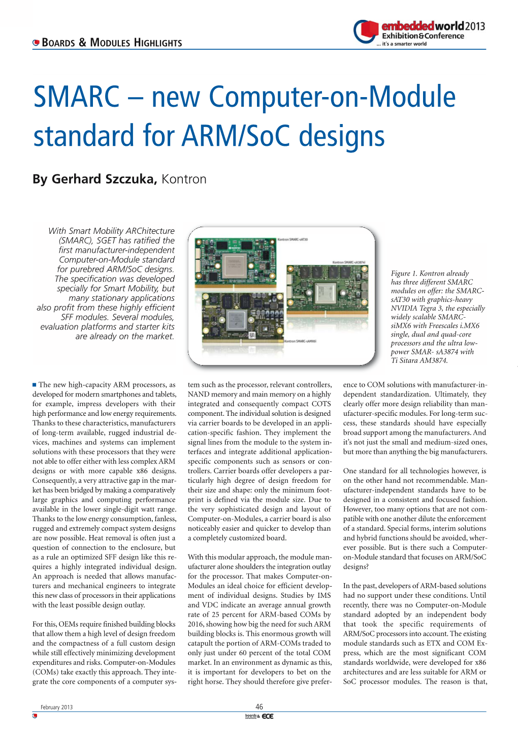 SMARC – New Computer-On-Module Standard for ARM/Soc Designs