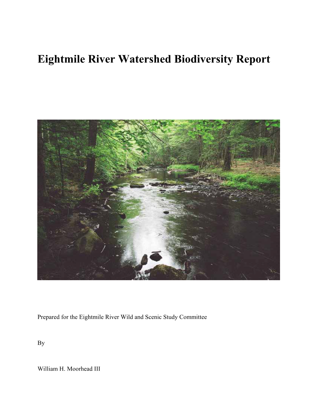 Eightmile River Watershed Biodiversity Report