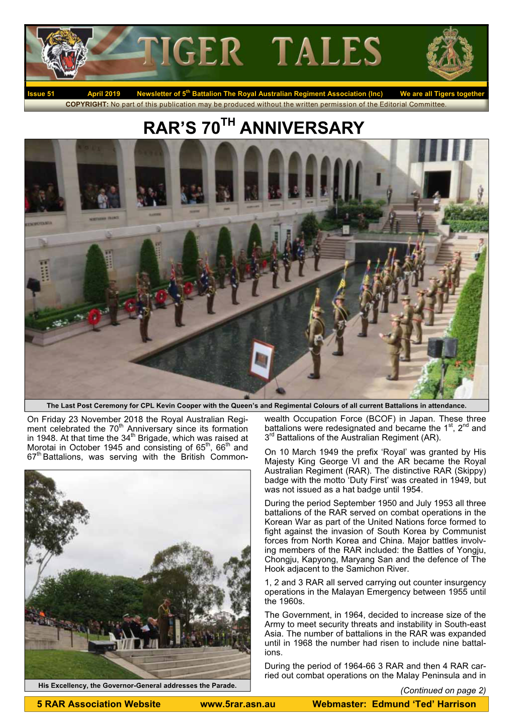 Rar's 70 Anniversary