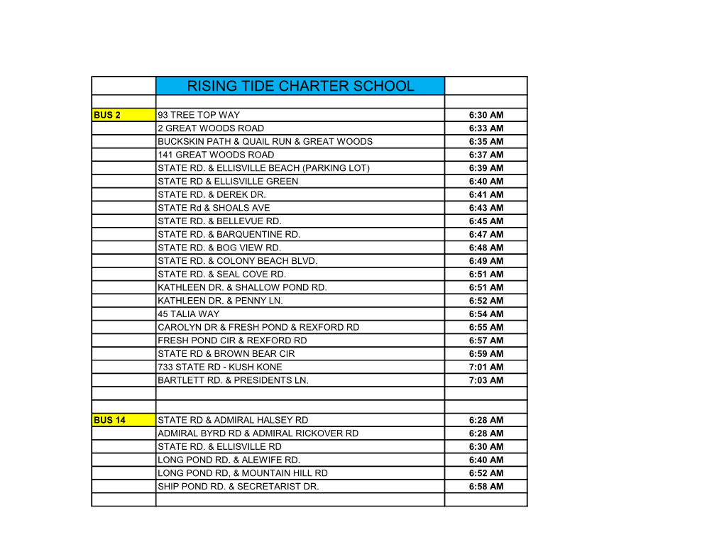 Plymouth Bus Routes Spring 2021