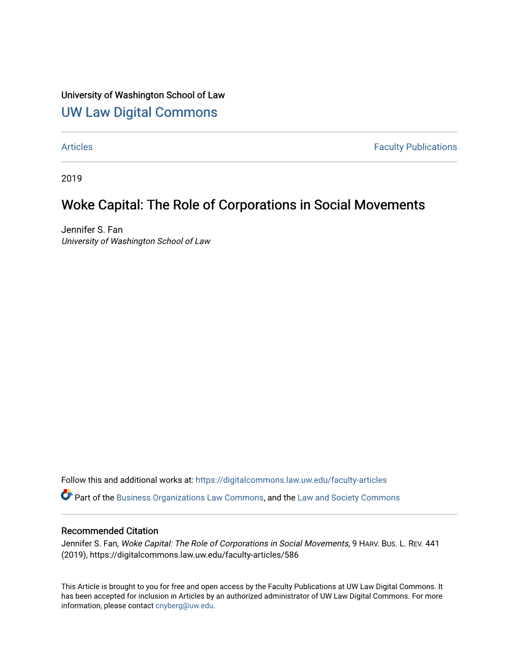 The Role of Corporations in Social Movements