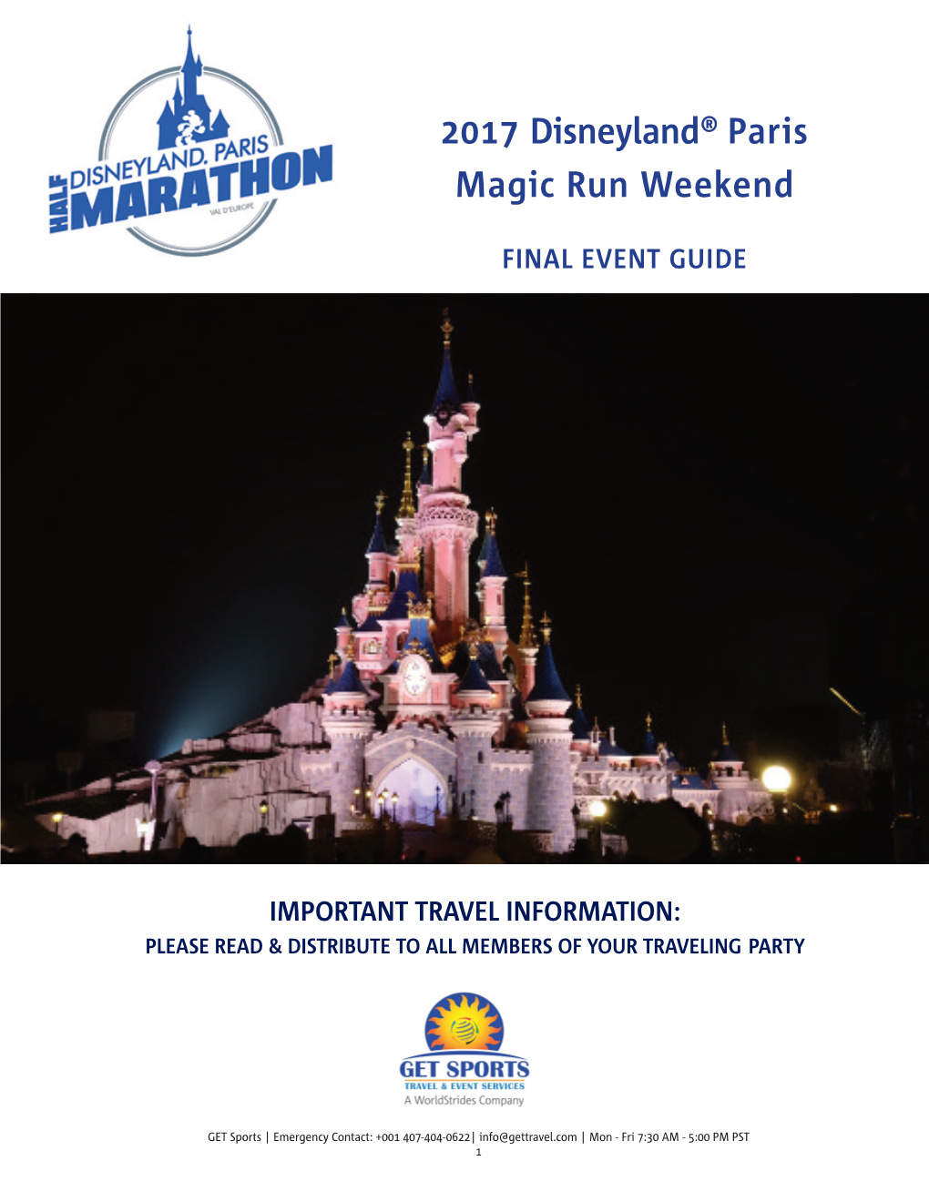 2017 Disneyland® Paris Magic Run Weekend