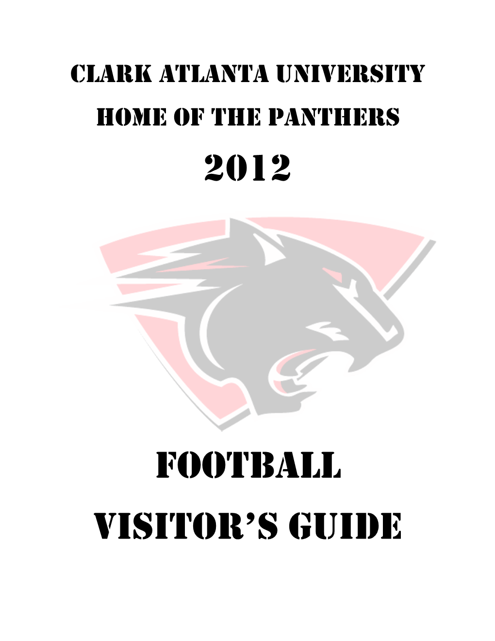 2012 Football Visitor's Guide