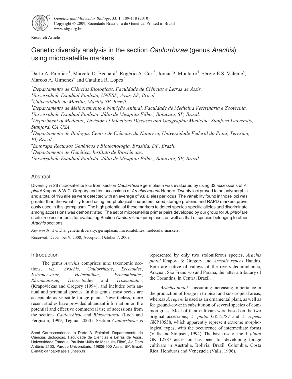 Using Microsatellite Markers