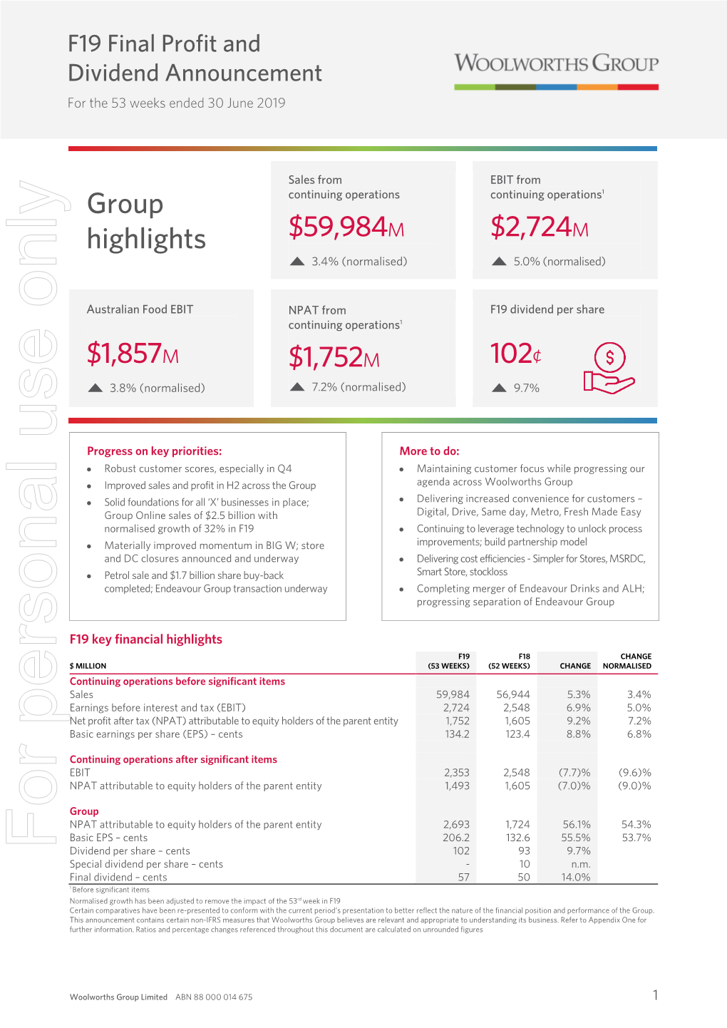 Full Year Results Announcement