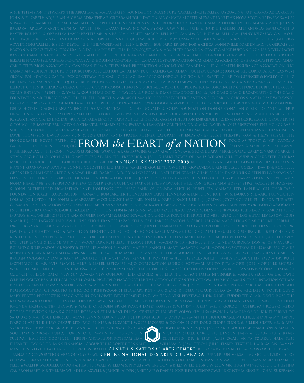 National Arts Centre Orchestra Association National Bank of Canada National Research Council Neilson Dairy New Sun Award Newfoundout Ltd