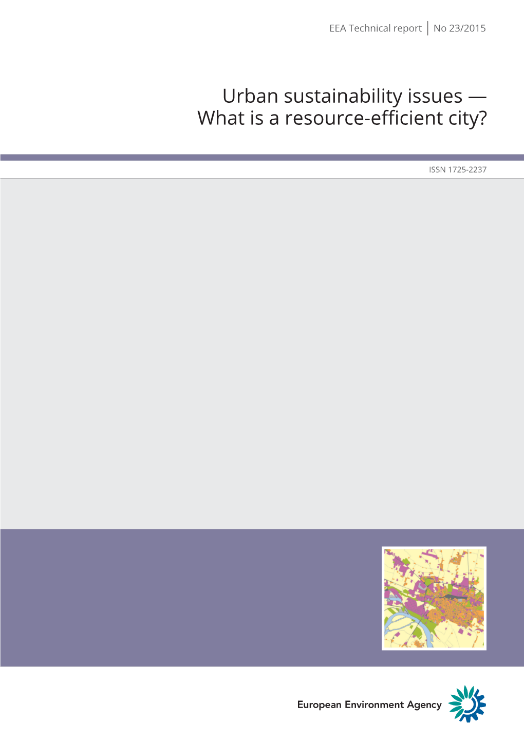 Urban Sustainability Issues — What Is a Resource-Efficient City?