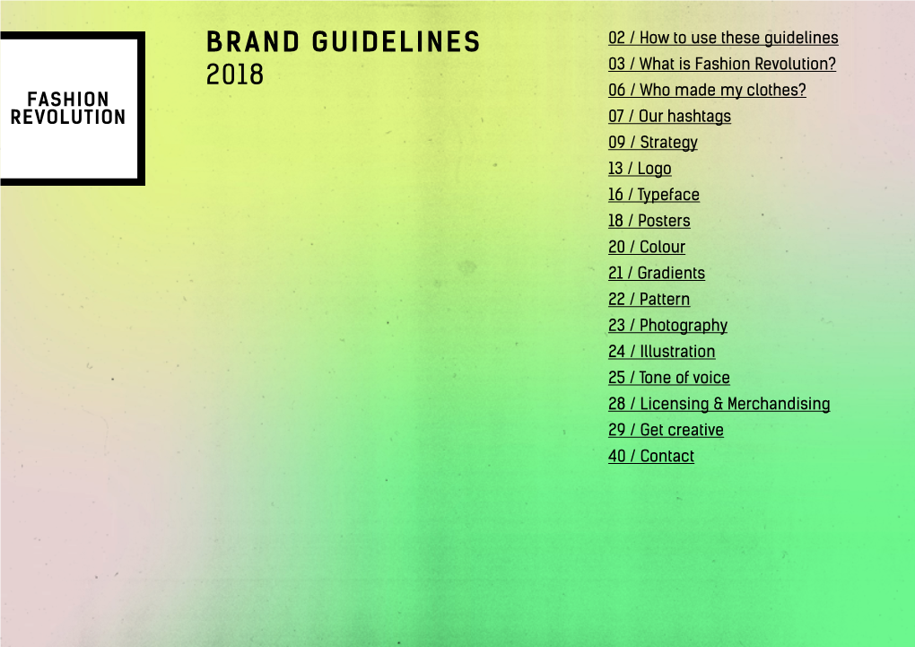 Brand Guidelines 2018