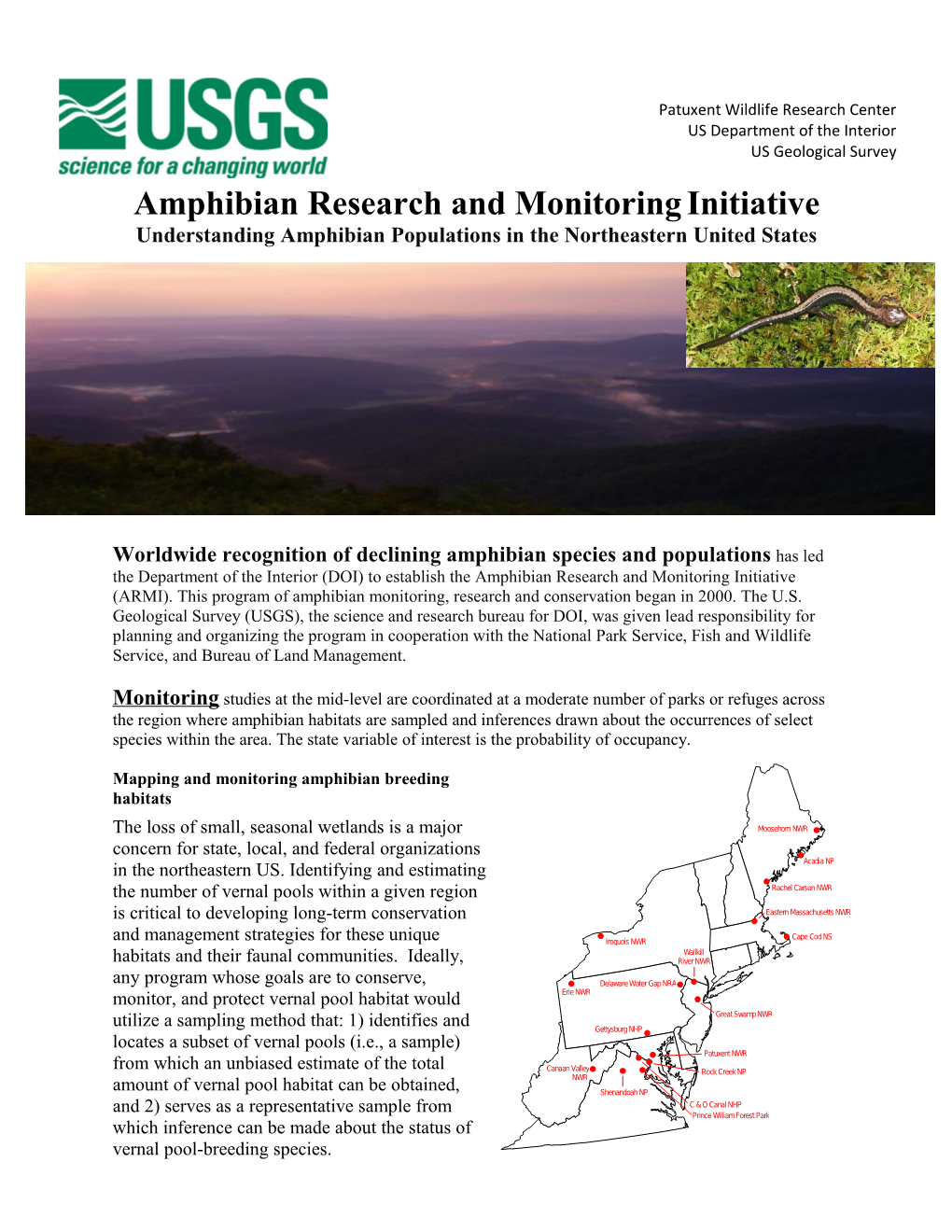 Amphibian Research and Monitoring Initiative