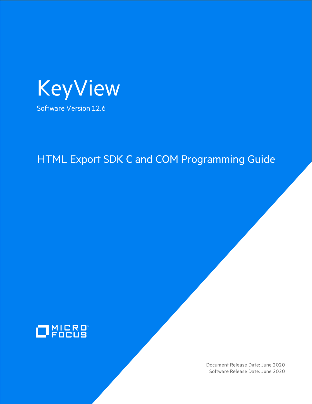 IDOL Keyview HTML Export SDK 12.6 C and COM