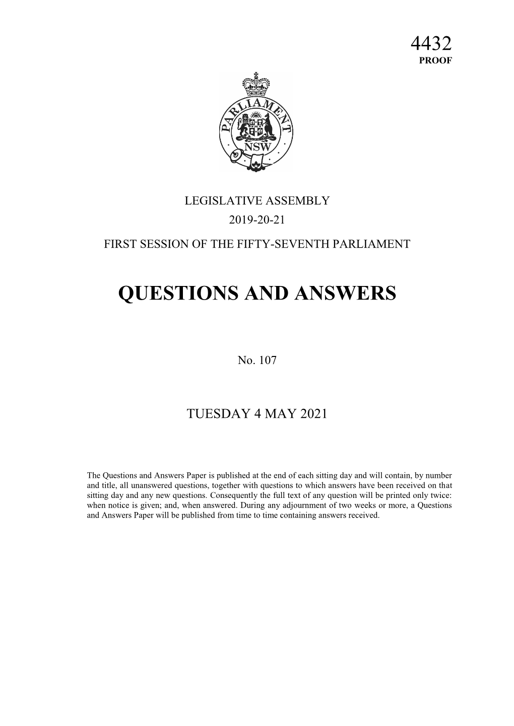 4432 Questions and Answers