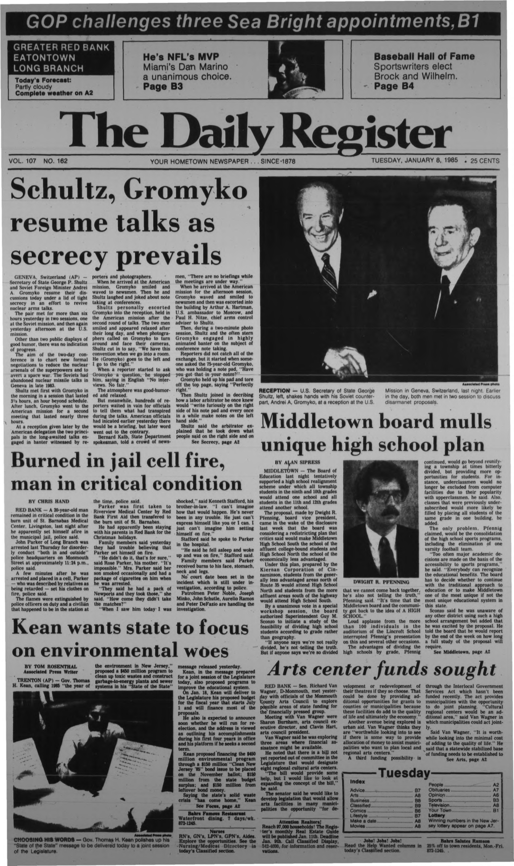 Schultz, Gromyko Resume Talks As Secrecy Prevails GENEVA, Switzerland (AP) - Porters and Photographers