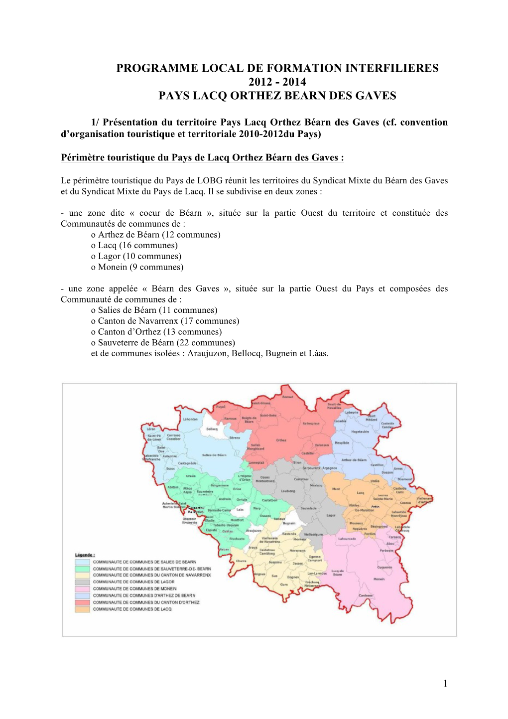Les Bases Du Projet PLFI PLOBG 2012-2014