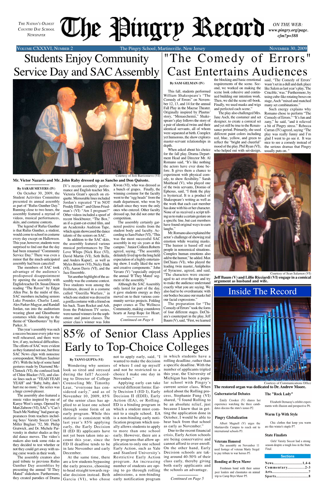 "The Comedy of Errors" Cast Entertains Audiences