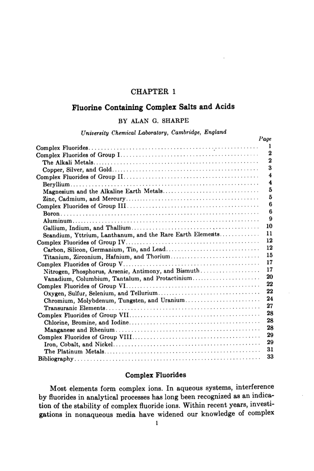 Fluorine Containing Complex Salts and Acids