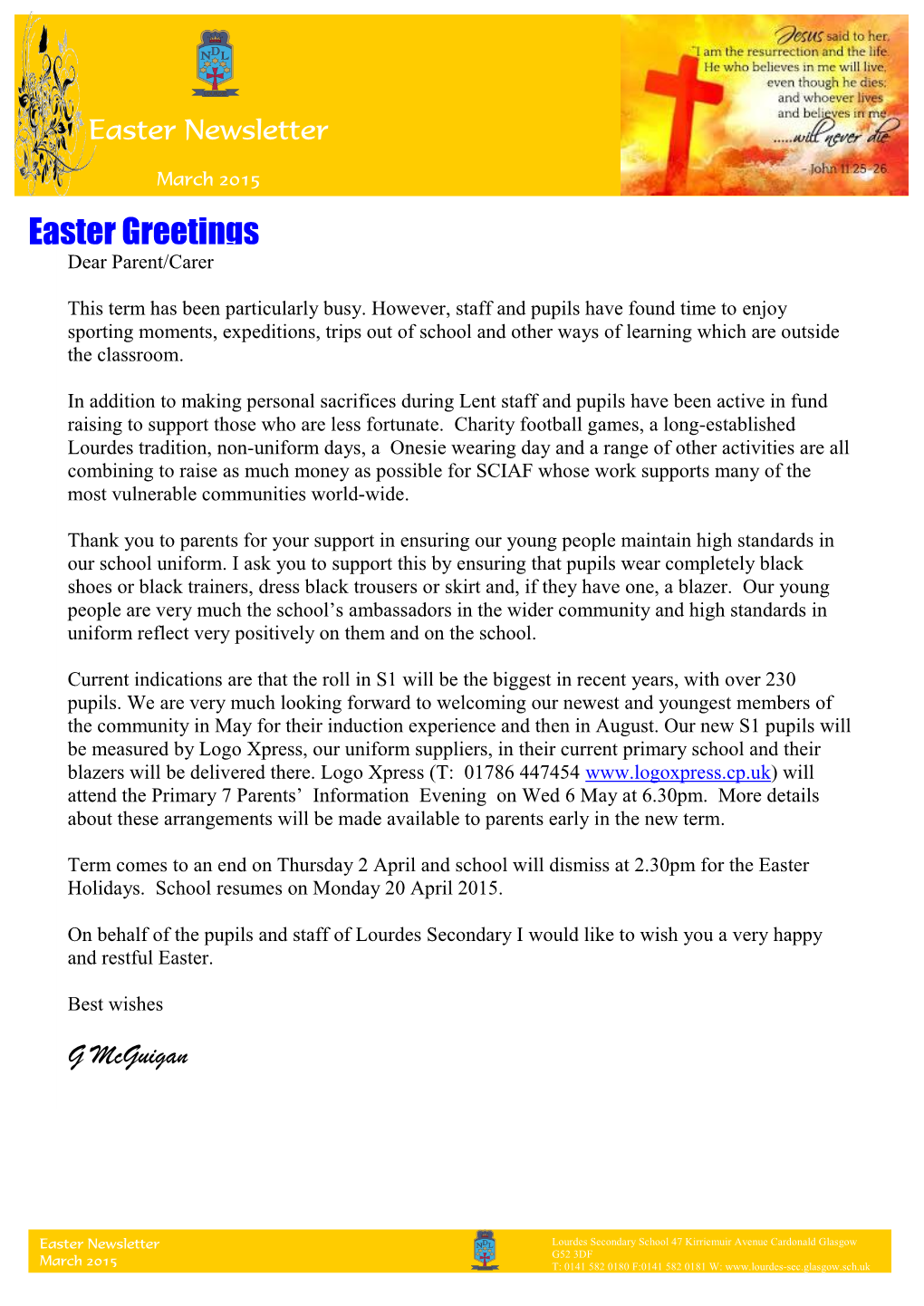 Easter Greetings