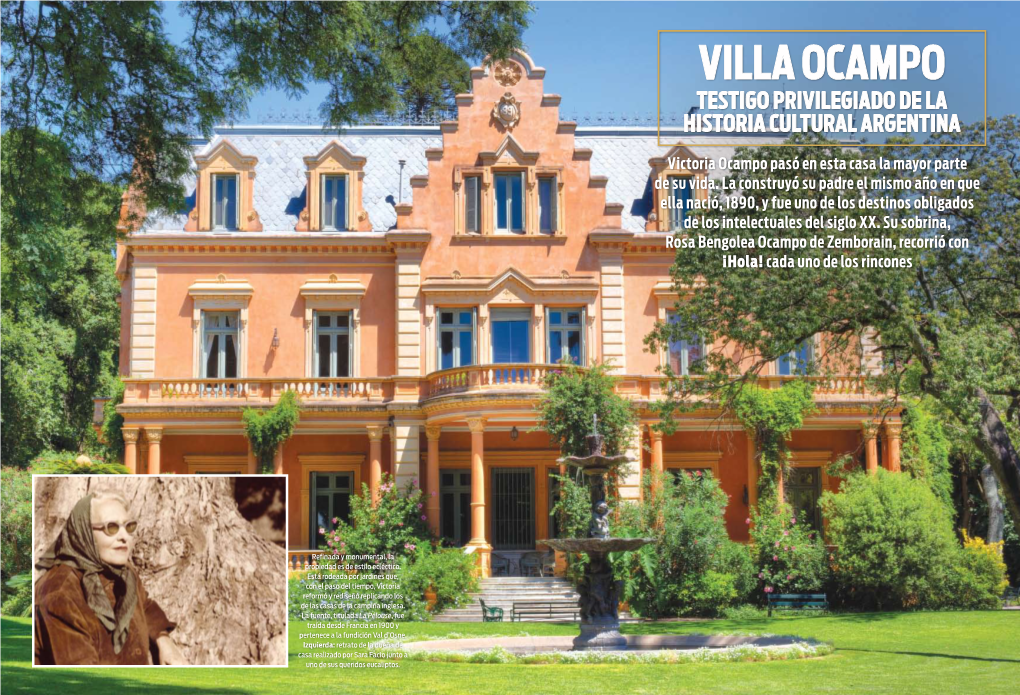 Villa Ocampo Testigo Privilegiado De La Historia Cultural Argentina