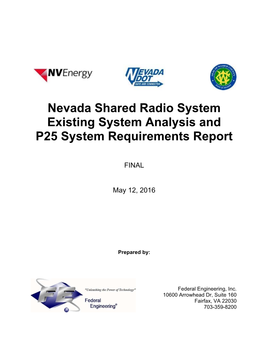Nevada Shared Radio System Existing System Analysis and P25 System Requirements Report
