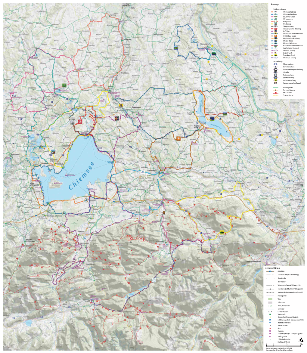 Chiemgau Radkarte