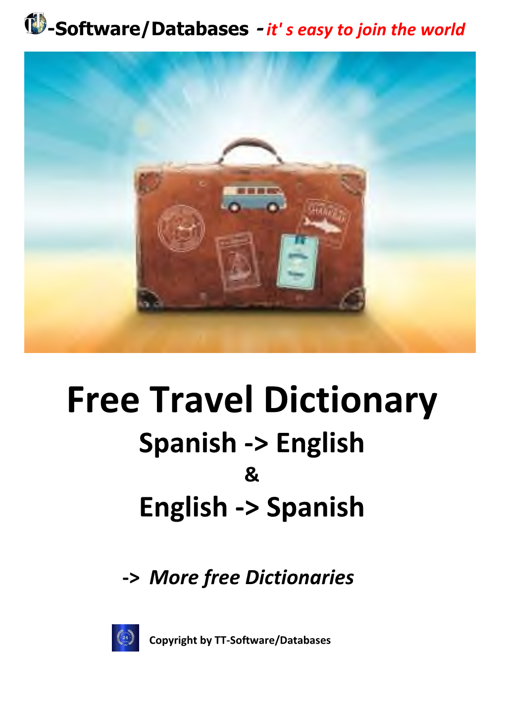 Free Travel Dictionary Spanish English