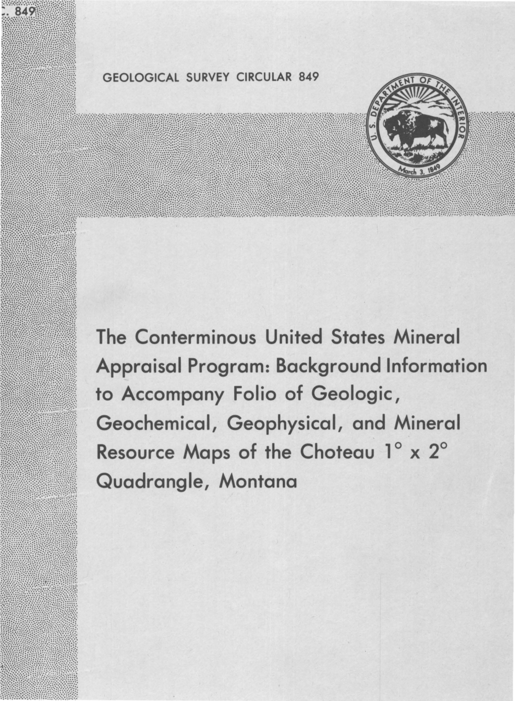 The Conterminous United States Mineral Appraisal Program