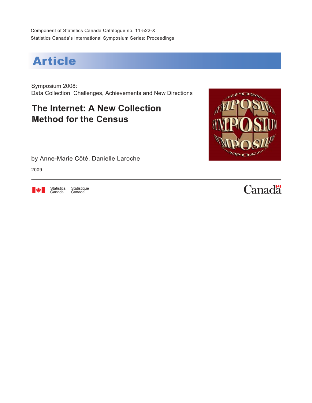 The Internet: a New Collection Method for the Census