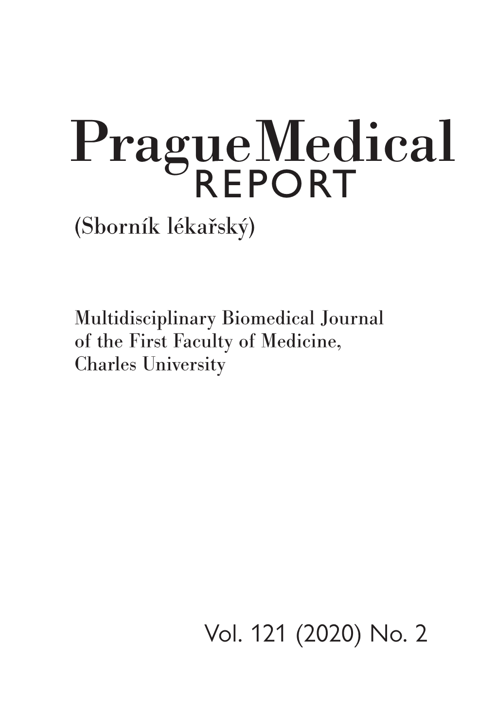 (Sborník Lékařský) Vol. 121 (2020) No. 2