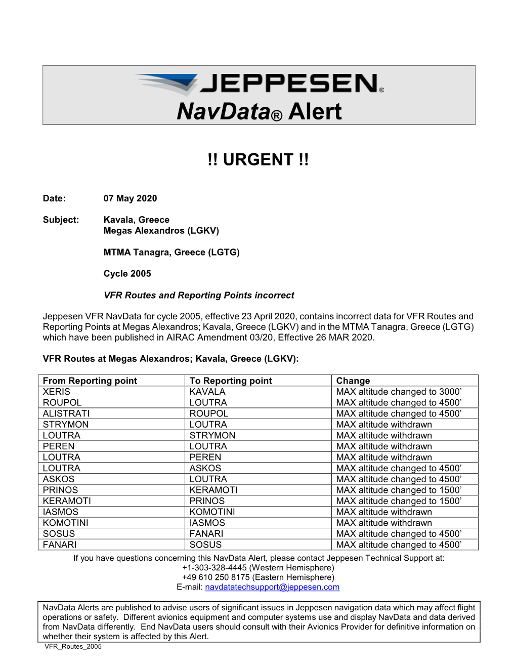 Navdata® Alert