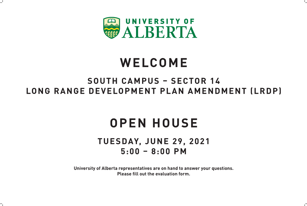 South Campus – Sector 14 Long Range Development Plan Amendment (Lrdp)