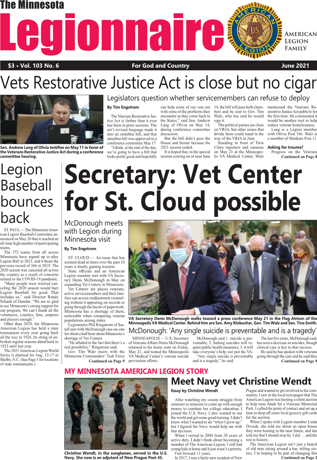 Secretary: Vet Center for St. Cloud Possible