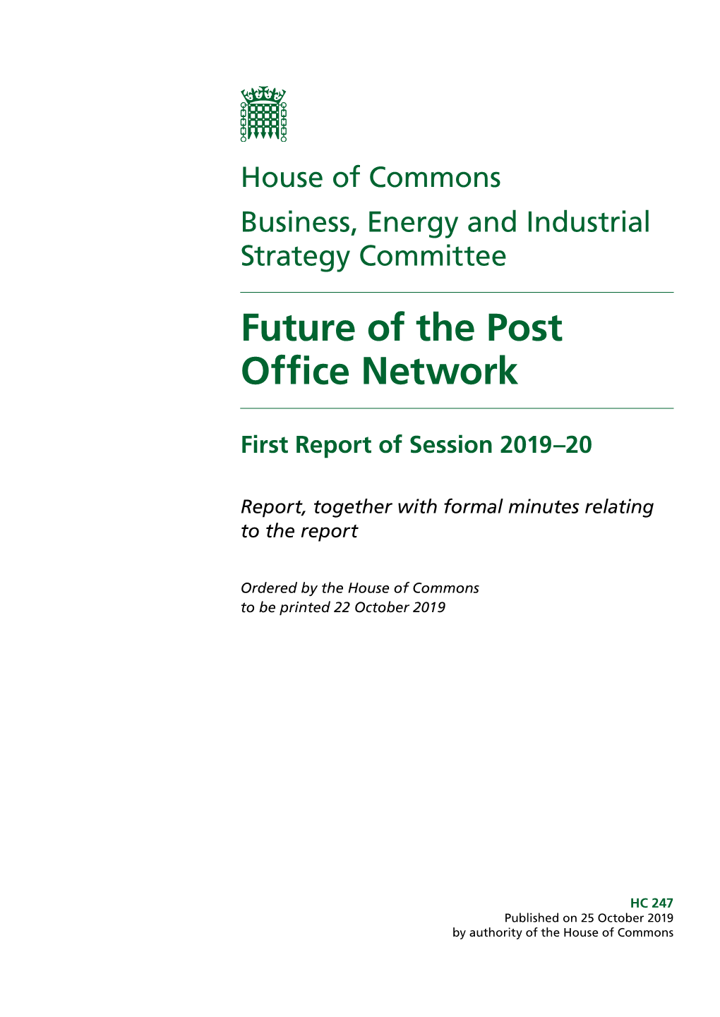 Future of the Post Office Network