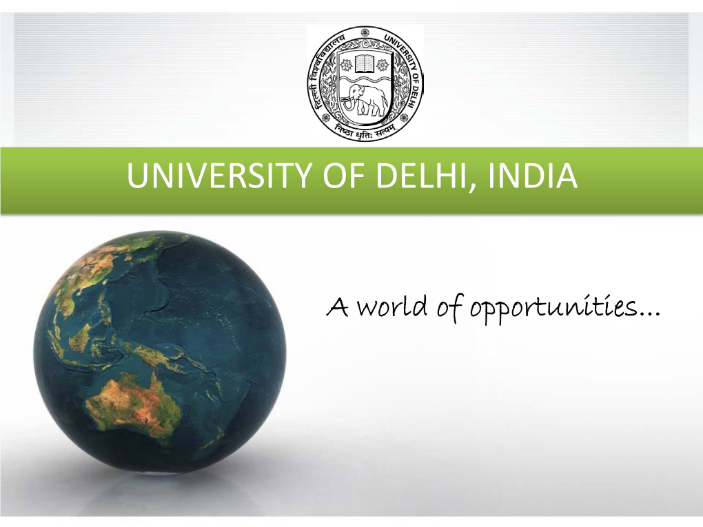 University of Delhi, India