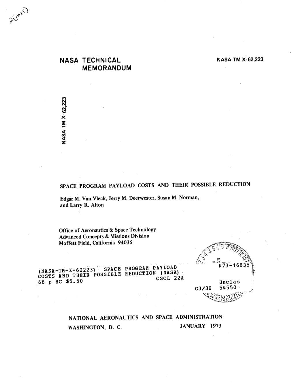 Nasa Technical Memorandum