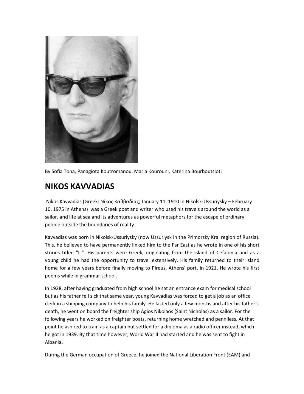 Nikos Kavvadias