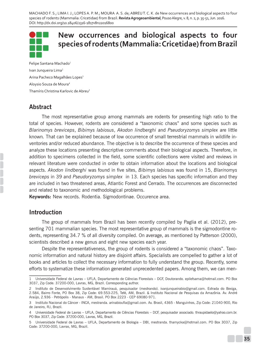 Agrogeoambiental V.8 N2