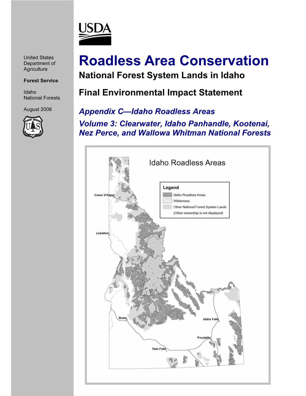 Idaho Roadless Areas FEIS