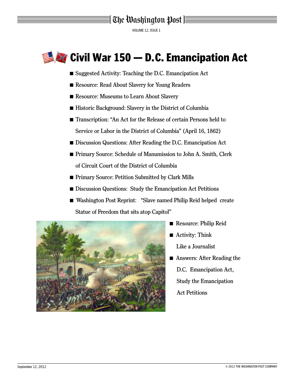 DC Emancipation to Guide Reading of the Documents