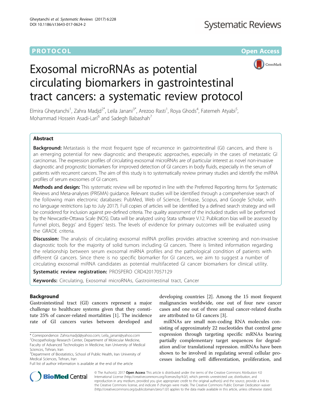 Exosomal Micrornas As Potential Circulating Biomarkers In